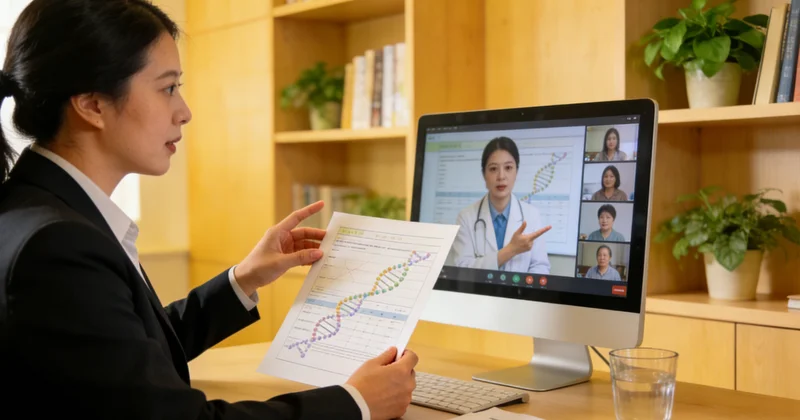 周口医生向咨询者解读基因检测报