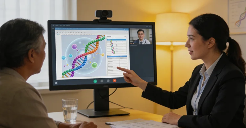 肇庆市民与医生进行遗传咨询沟通