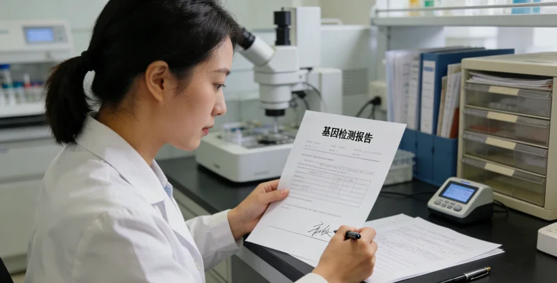 呼伦贝尔市民与医生共同查看基因