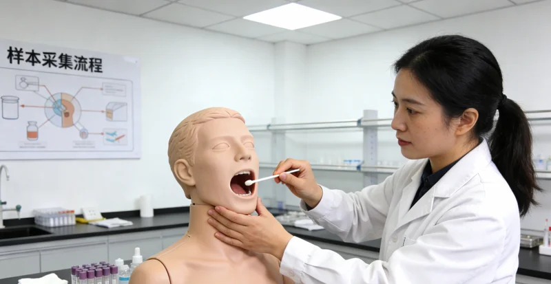 绥芬河居民在家中进行无痛基因采