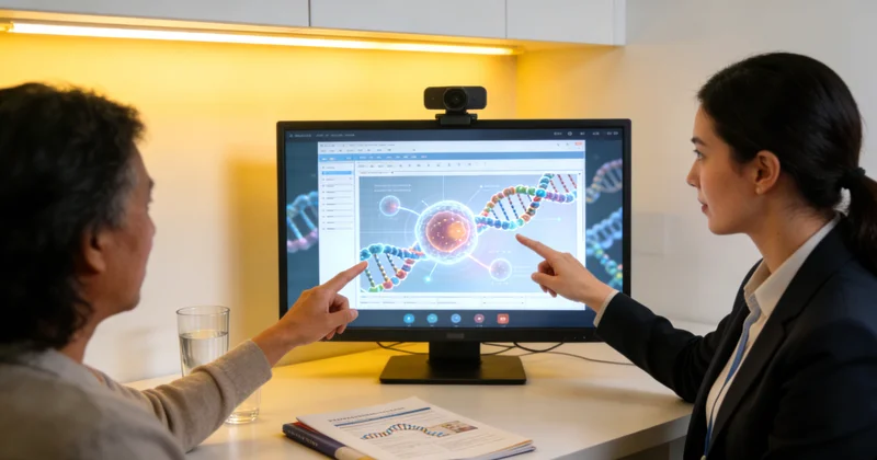 松原医生为市民解读基因检测报告