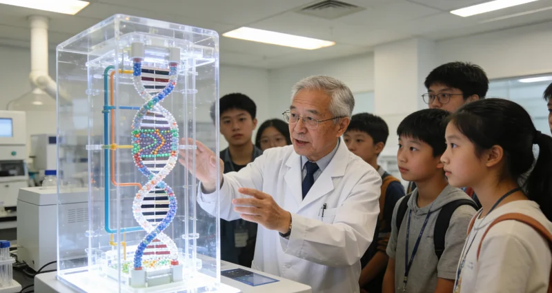 北票家庭遗传咨询场景，医生与家