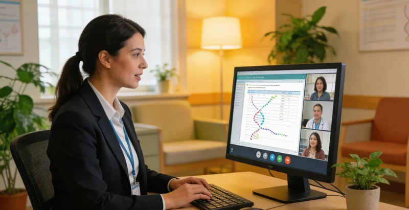 红河州遗传咨询师与女性咨询者沟