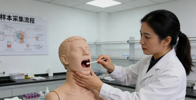眉山儿童进行无痛基因采样示意图