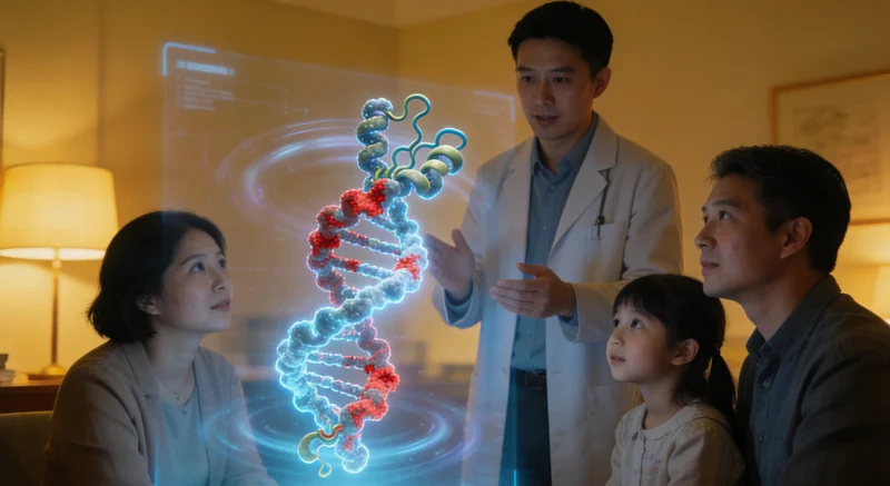 恩平遗传咨询专家与女性沟通家庭