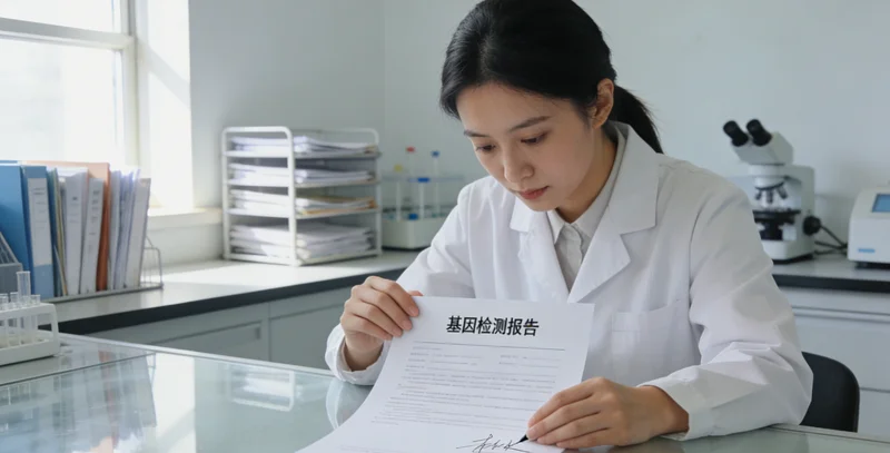 平凉家庭共同查看基因检测报告