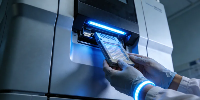 华阴市医院内医生与女性患者亲切