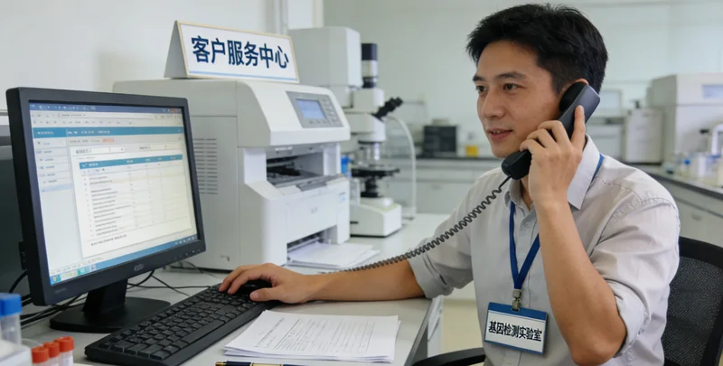 珲春市民在医院进行遗传咨询场景