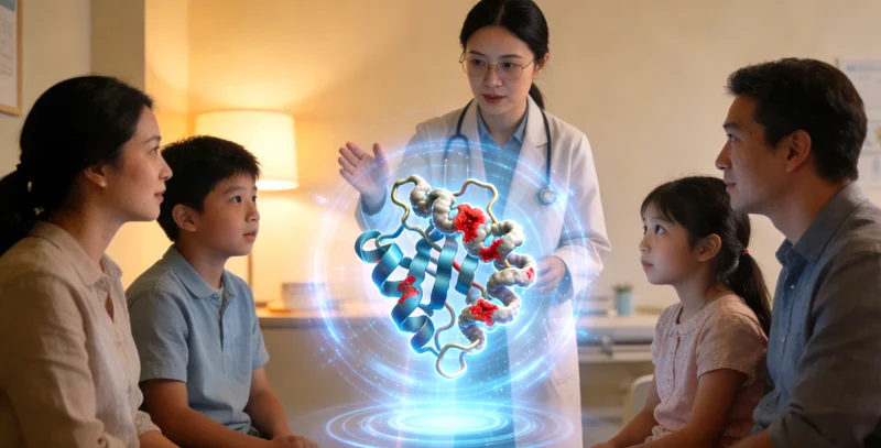 镇江医生与家庭进行遗传健康咨询