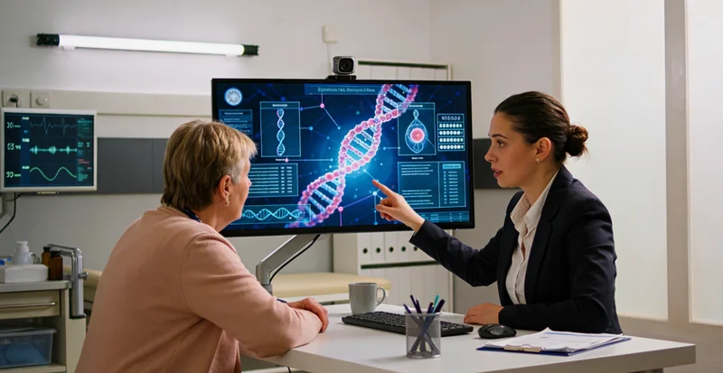 陇南家庭与医生共同查看解读基因