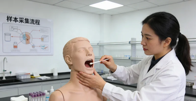 北屯基因检测采样过程示意图