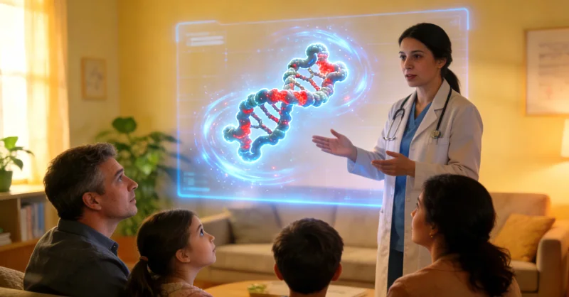 克拉玛依家庭讨论健康遗传问题