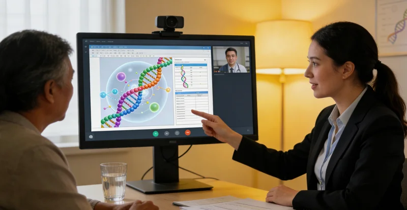 禄丰女性与家人讨论健康问题