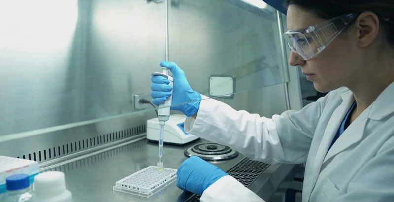 扎旗女性与医生讨论基因检测结果