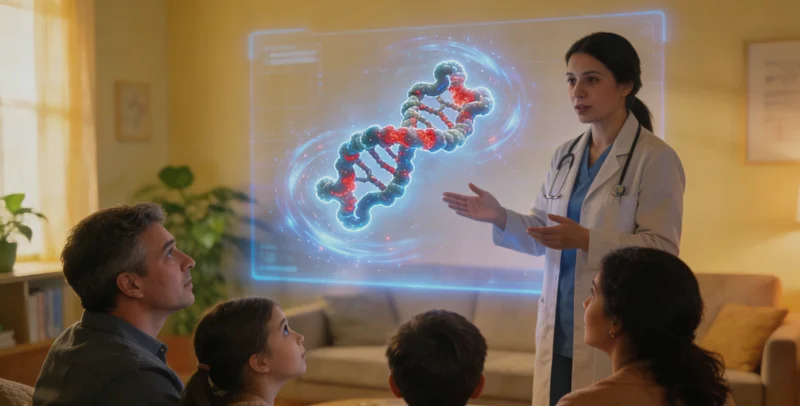 瑞丽遗传咨询医生与家庭沟通场景