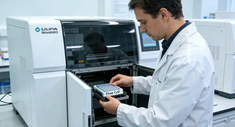 专业基因检测实验室内部的高通量