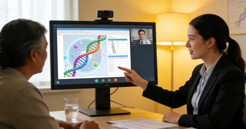 华亭患者与医生进行遗传咨询沟通