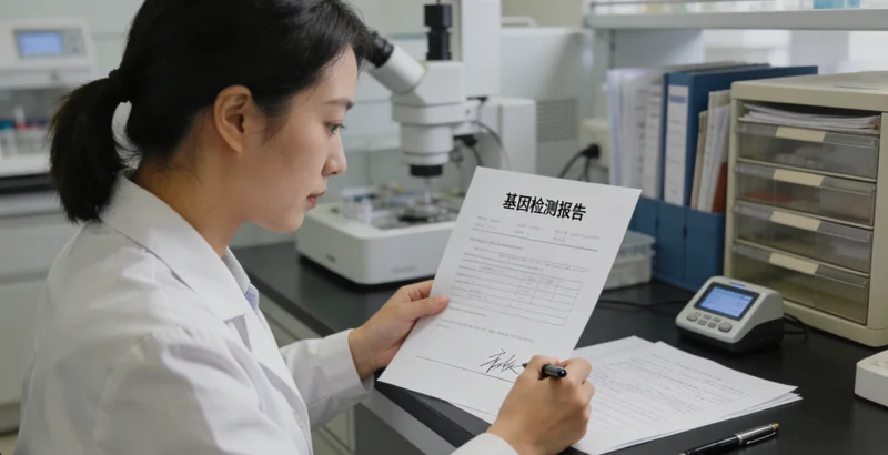 阜新万核基因提供的基因检测报告