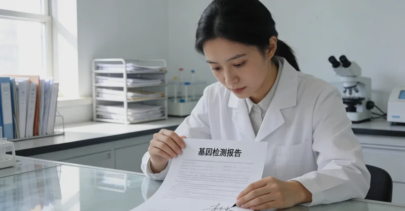 基因检测报告解读示意图卫辉