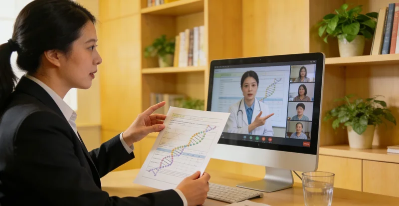 个旧家庭讨论家族健康史的场景