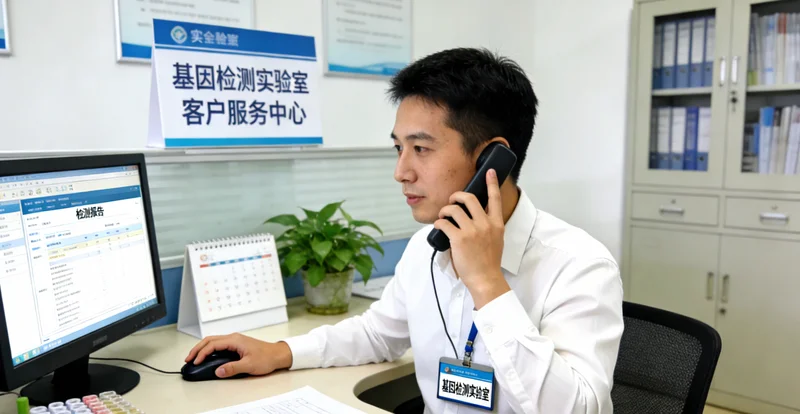 汕头市民在医院进行遗传咨询场景