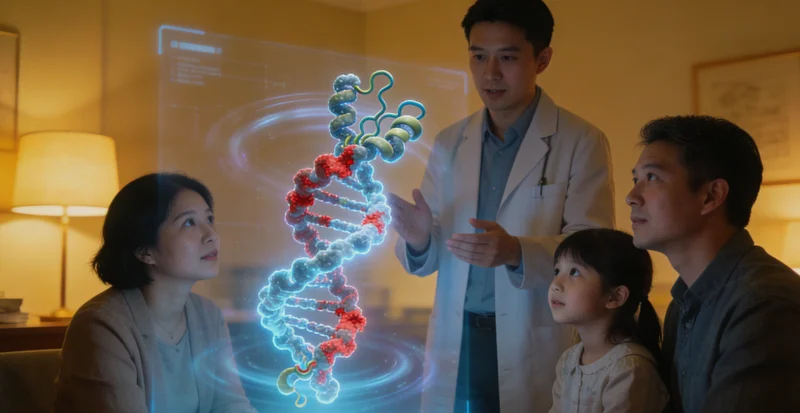 建德遗传咨询师与居民讲解基因检