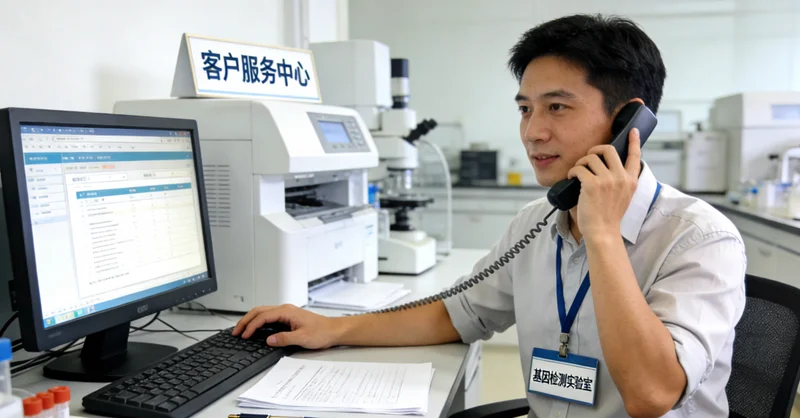 登封遗传咨询师与女士讨论家族健