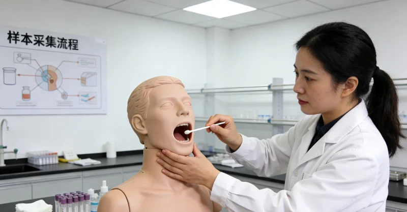 陆丰他汀基因检测采样现场示意图