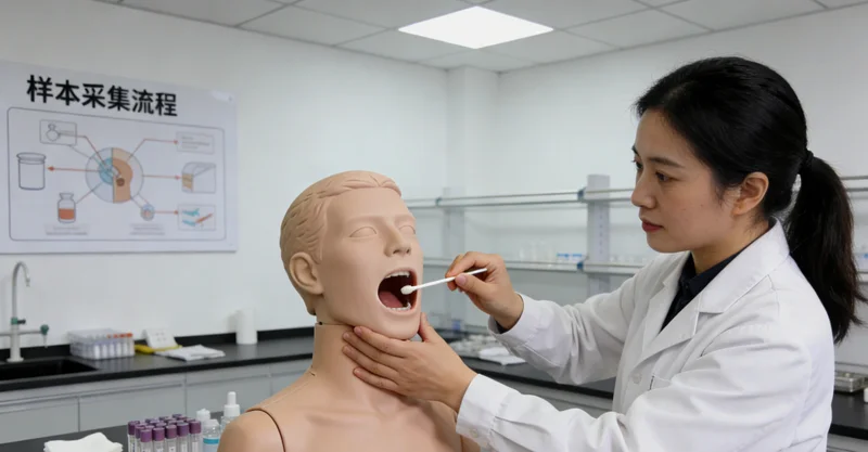 晋州地区基因检测采样过程示意图