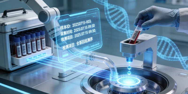 密山护士采集基因检测血样准备寄