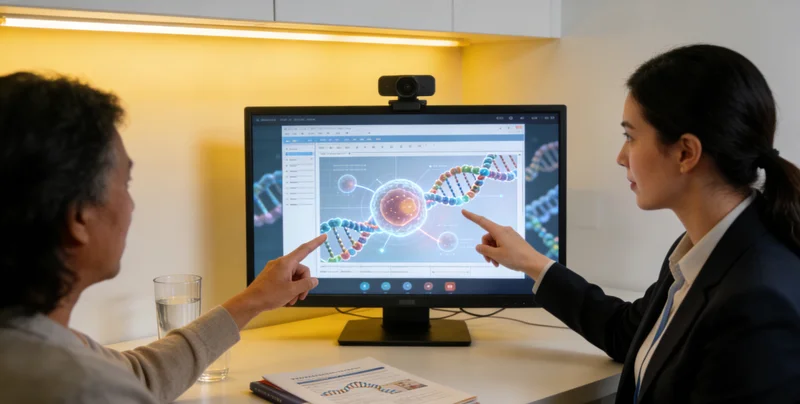 新民遗传咨询门诊医生与患者沟通