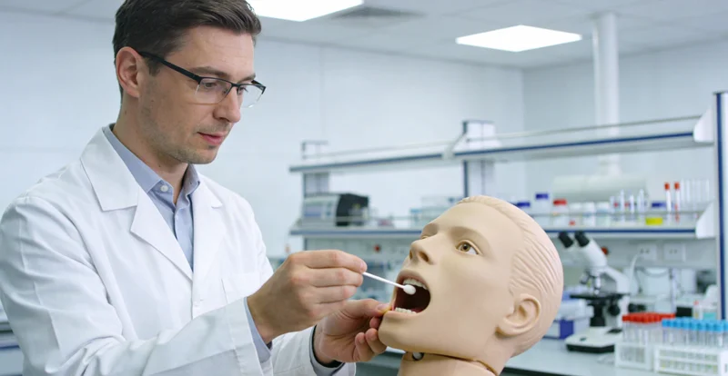 嵊州基因检测采样方式示意