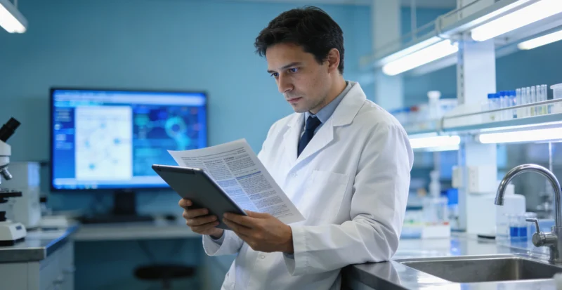 凌源基因检测中心实验室工作场景