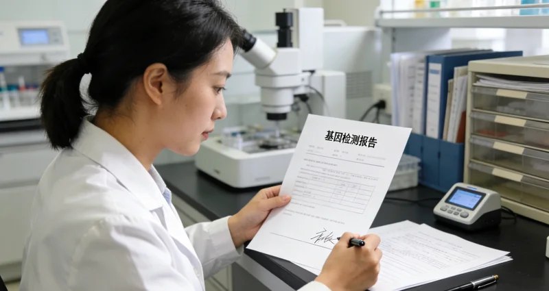 岑溪家庭查看基因检测报告并进行