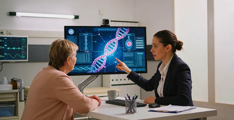 三河遗传咨询师与患者进行基因检