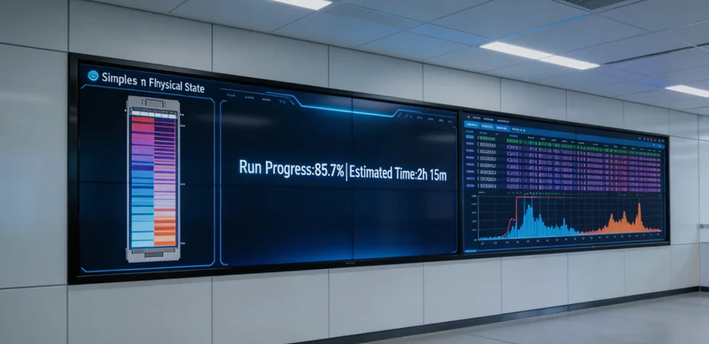 高科技基因测序实验室工作场景