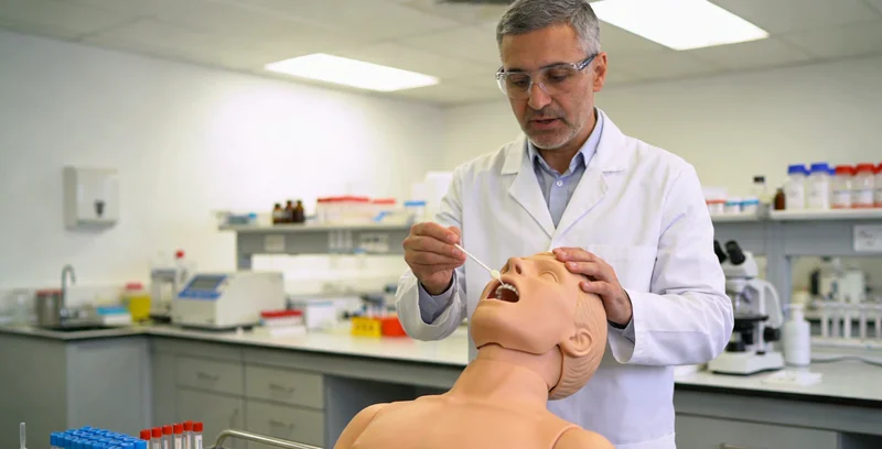 北京基因检测中心护士进行抽血采