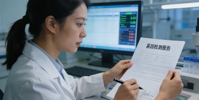 敦煌医生查看脑瘤基因检测报告并