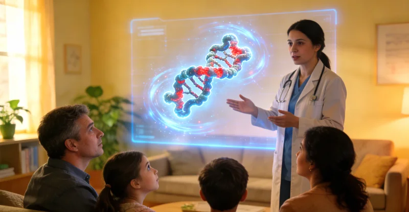 侯马遗传咨询场景，医生正向咨询