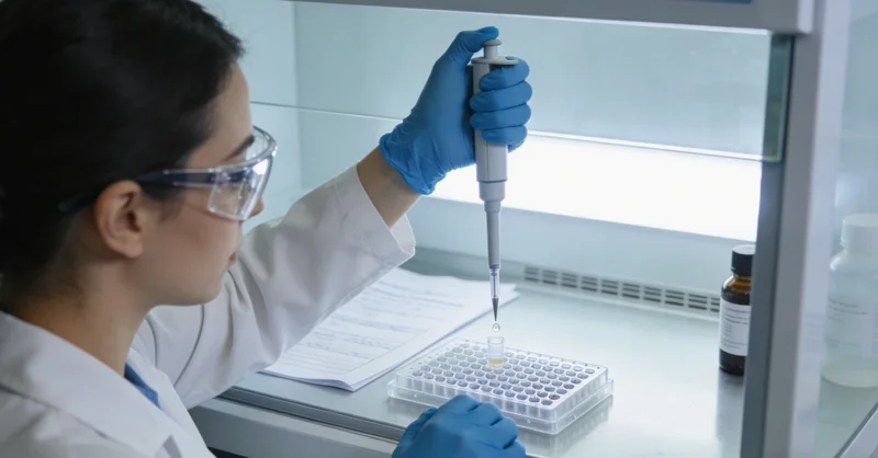 河间医院检验科工作人员处理基因