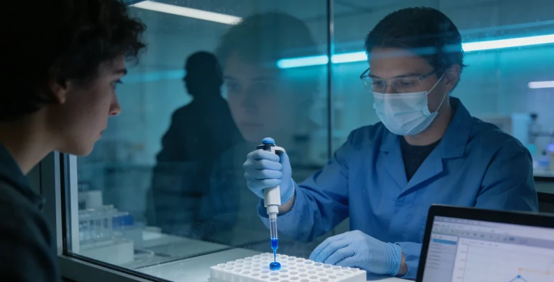 克旗本地基因检测实验室工作场景