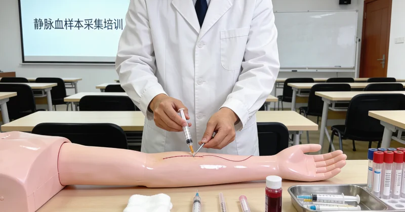 扎赉护士进行无创基因采样（静脉