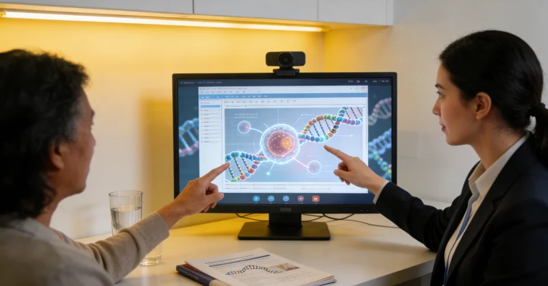 泰兴居民与遗传咨询师沟通基因检