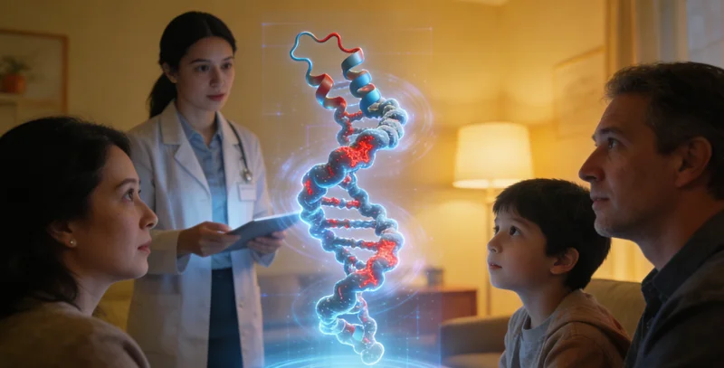 华阴遗传咨询师向患者讲解基因检