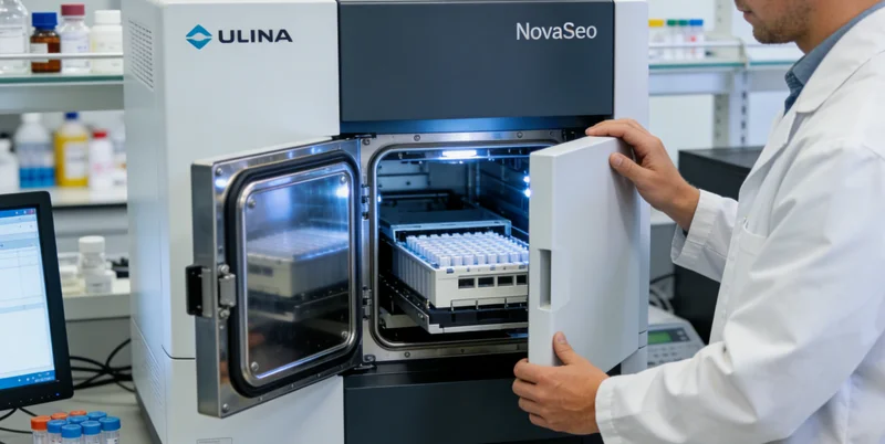 基因检测实验室内部高通量测序仪