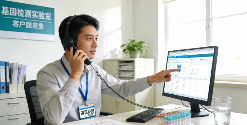 科左后旗医生与患者进行基因报告