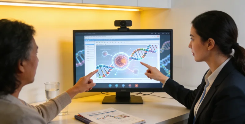 广元市民在遗传咨询门诊与医生沟