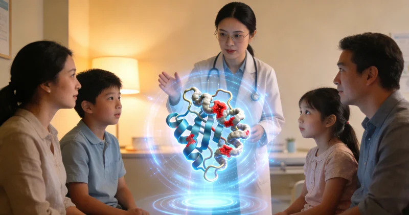 东方市民在医院进行遗传咨询或了