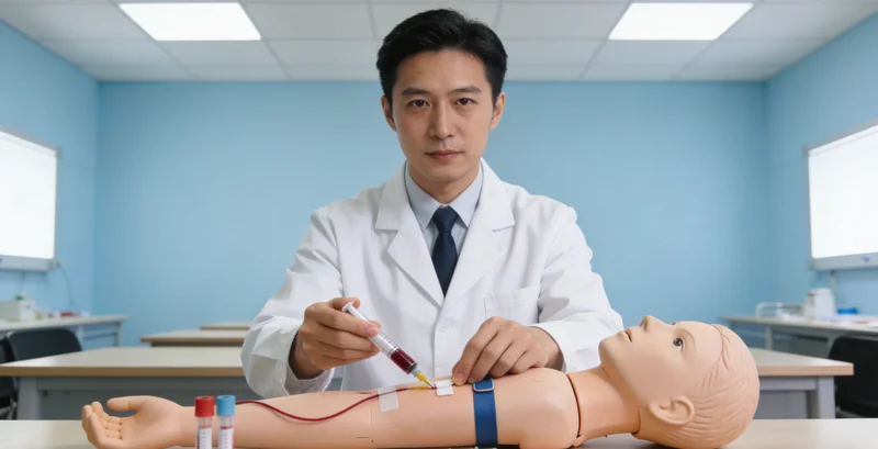 台山基因检测中心护士为患者抽血