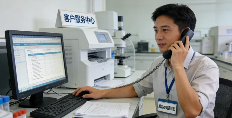 陆丰遗传咨询门诊医生与患者交流